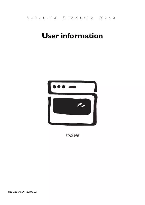 Mode d'emploi AEG-ELECTROLUX EOC6690X UK R05