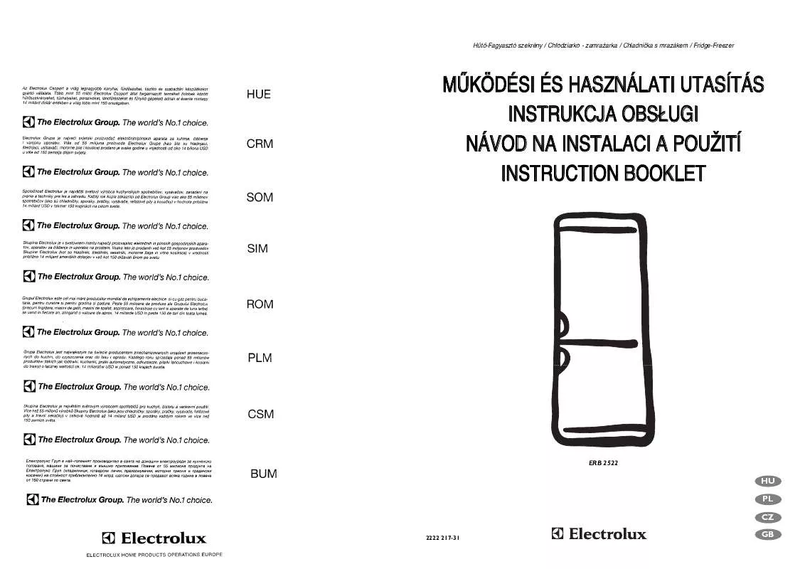 Mode d'emploi AEG-ELECTROLUX ERB2522