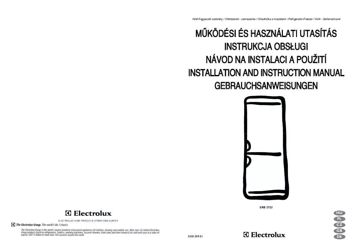 Mode d'emploi AEG-ELECTROLUX ERB2722