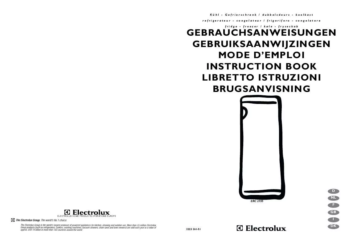 Mode d'emploi AEG-ELECTROLUX ERC2735