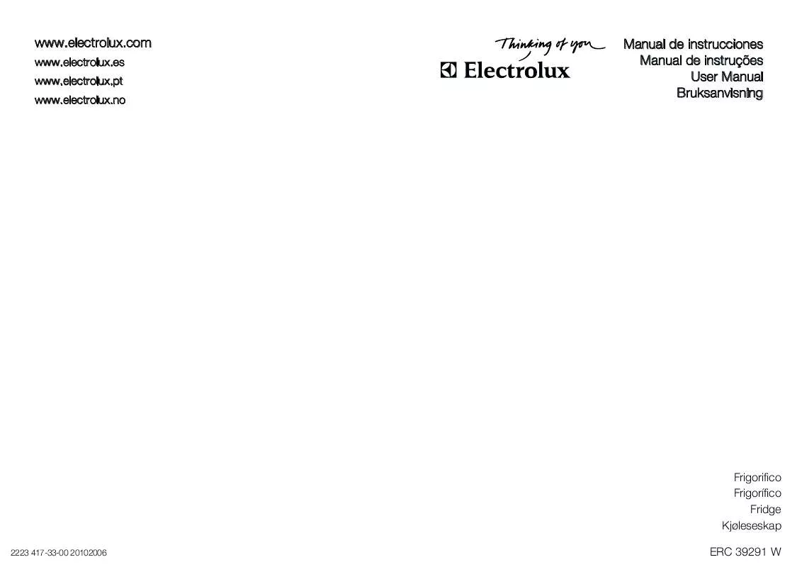 Mode d'emploi AEG-ELECTROLUX ERC39291W