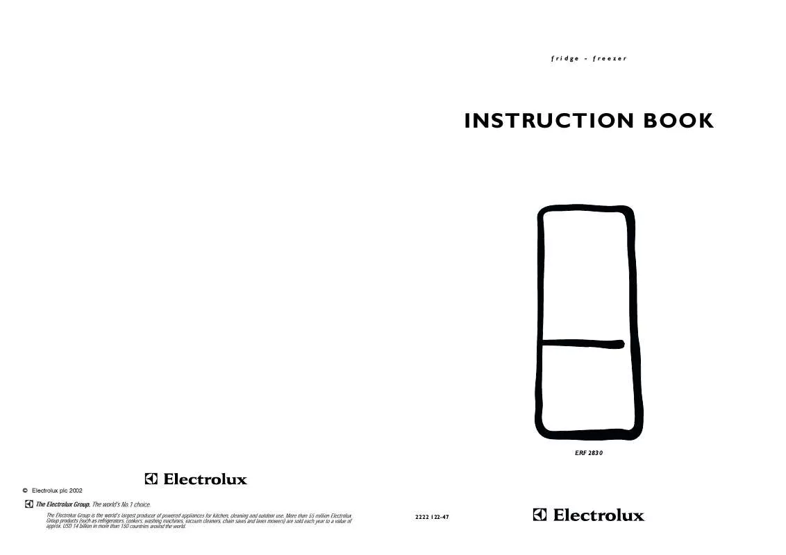 Mode d'emploi AEG-ELECTROLUX ERF2830