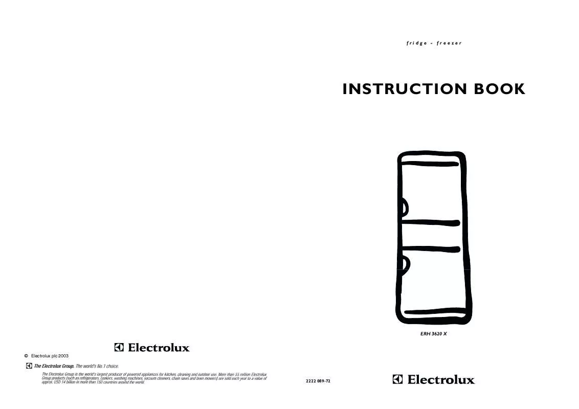 Mode d'emploi AEG-ELECTROLUX ERH3620X