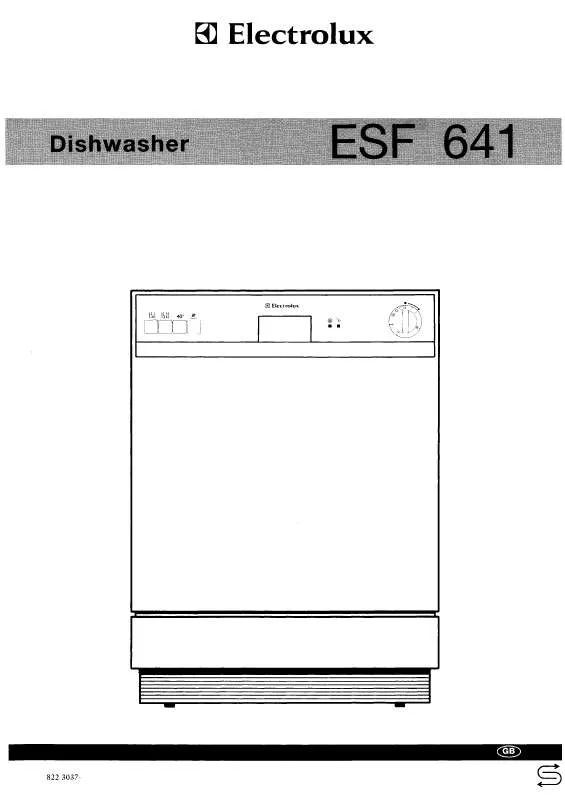 Mode d'emploi AEG-ELECTROLUX ESF641