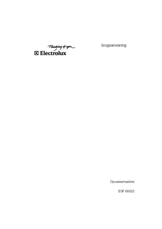 Mode d'emploi AEG-ELECTROLUX ESF66022