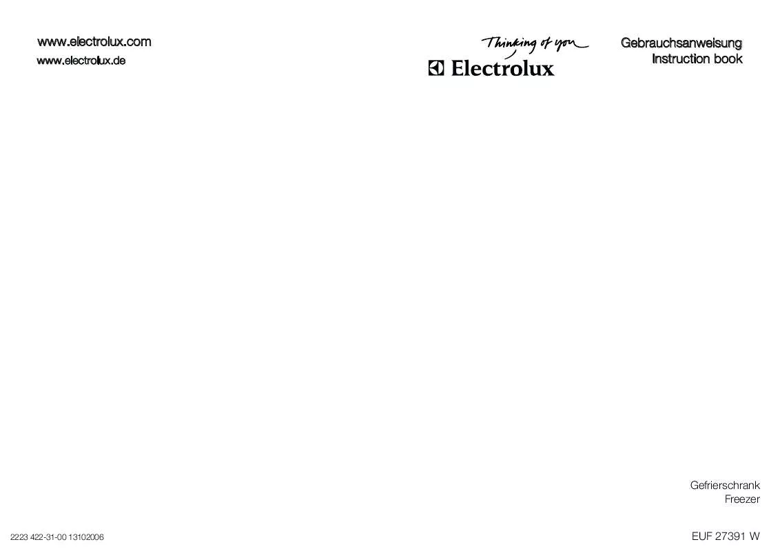 Mode d'emploi AEG-ELECTROLUX EUF27391W