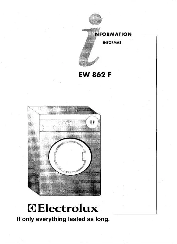 Mode d'emploi AEG-ELECTROLUX EW862F