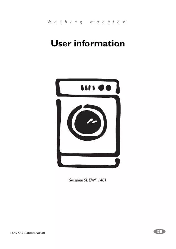 Mode d'emploi AEG-ELECTROLUX EWF1481