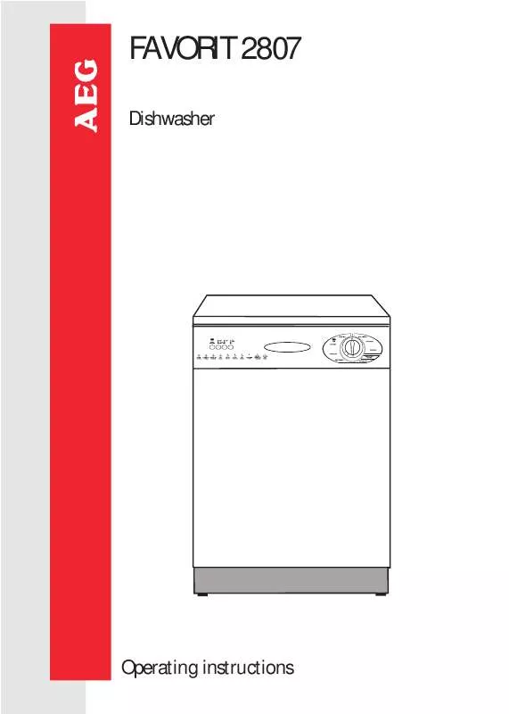 Mode d'emploi AEG-ELECTROLUX F.2807