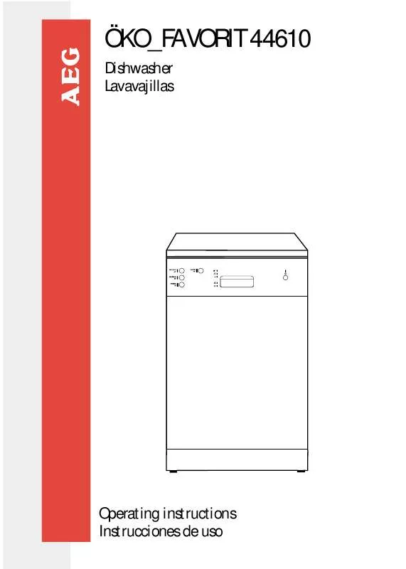 Mode d'emploi AEG-ELECTROLUX F.44610