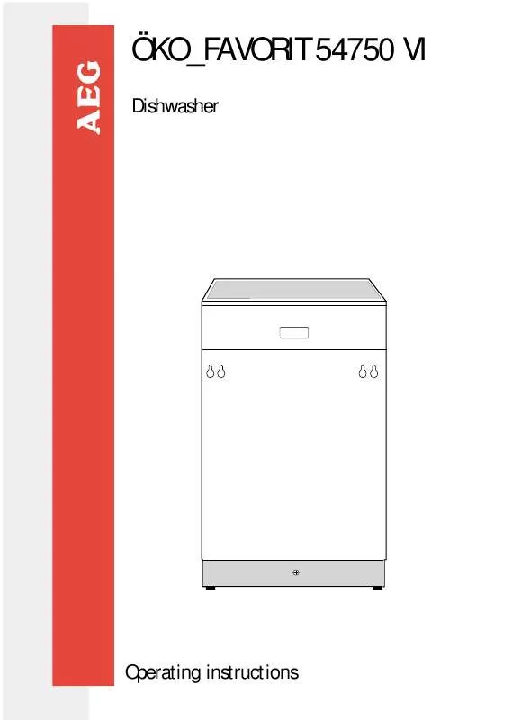 Mode d'emploi AEG-ELECTROLUX F.54750VI