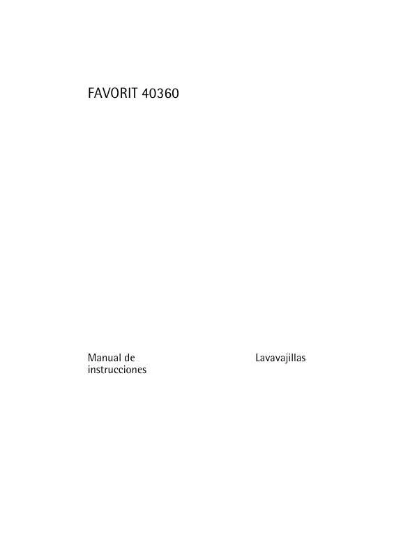 Mode d'emploi AEG-ELECTROLUX F40360