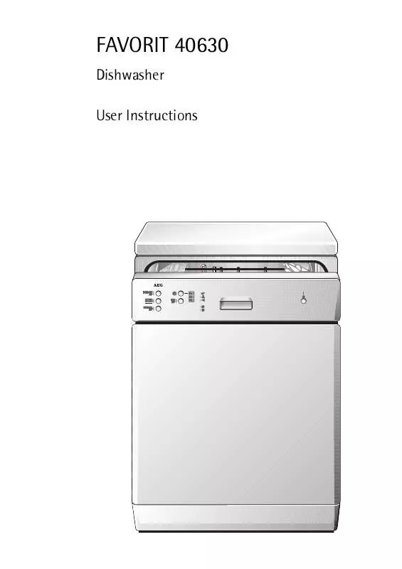 Mode d'emploi AEG-ELECTROLUX F40630W