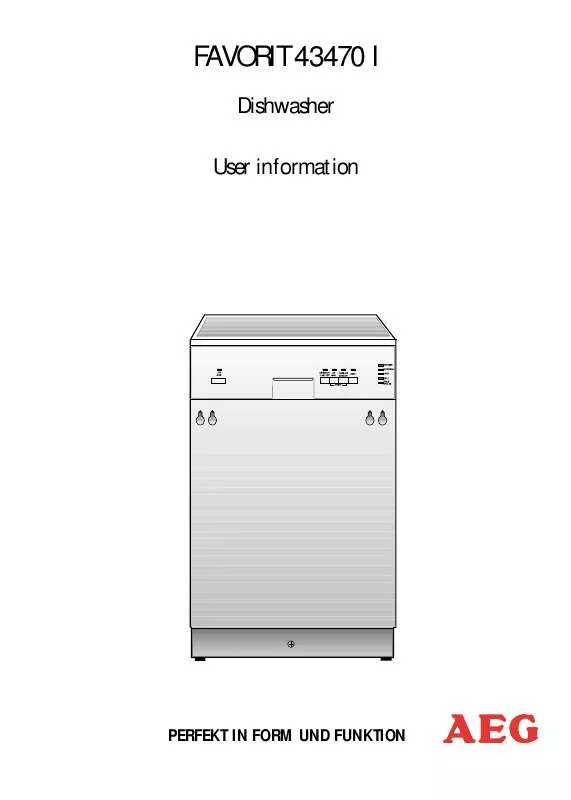 Mode d'emploi AEG-ELECTROLUX F43470I-B