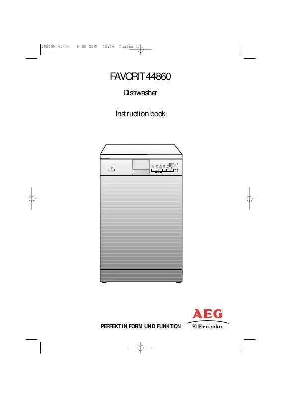 Mode d'emploi AEG-ELECTROLUX F44860S