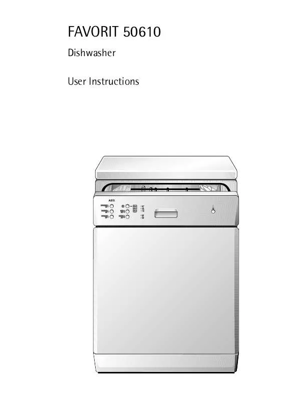 Mode d'emploi AEG-ELECTROLUX F50610W