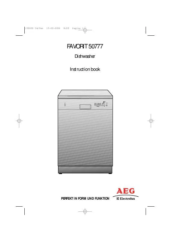 Mode d'emploi AEG-ELECTROLUX F50777S