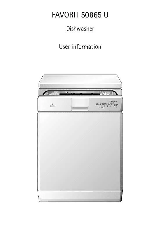 Mode d'emploi AEG-ELECTROLUX F50865UW