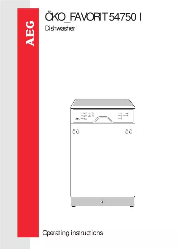 Mode d'emploi AEG-ELECTROLUX F54750I-W