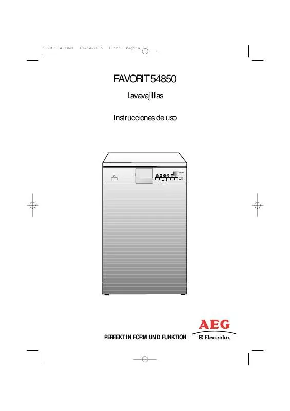Mode d'emploi AEG-ELECTROLUX F54850