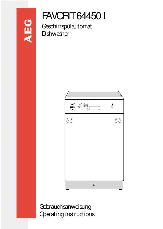 Mode d'emploi AEG-ELECTROLUX F64450IW