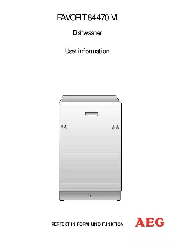 Mode d'emploi AEG-ELECTROLUX F84470VI