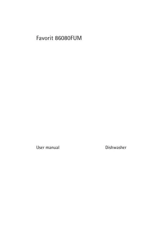 Mode d'emploi AEG-ELECTROLUX F86080FUM