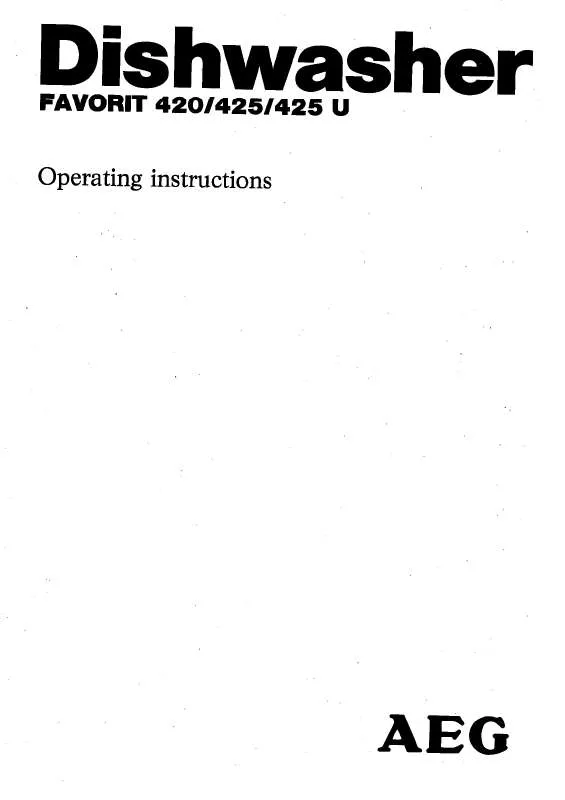Mode d'emploi AEG-ELECTROLUX FAV425 UGA