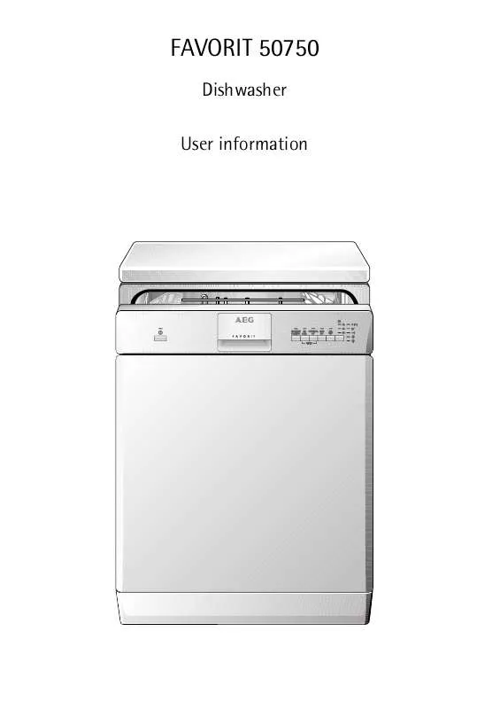 Mode d'emploi AEG-ELECTROLUX FAV50750