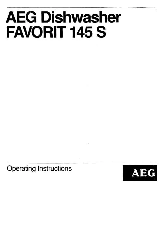 Mode d'emploi AEG-ELECTROLUX FAVORIT 145