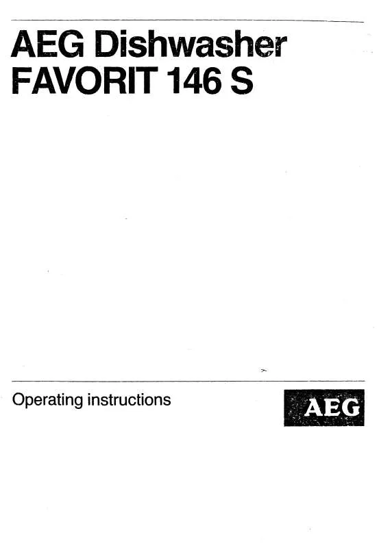Mode d'emploi AEG-ELECTROLUX FAVORIT 146 U