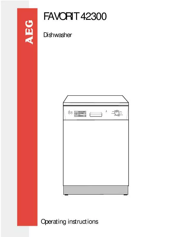 Mode d'emploi AEG-ELECTROLUX FAVORIT 42300