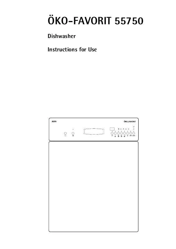 Mode d'emploi AEG-ELECTROLUX FAVORIT 55750I-M