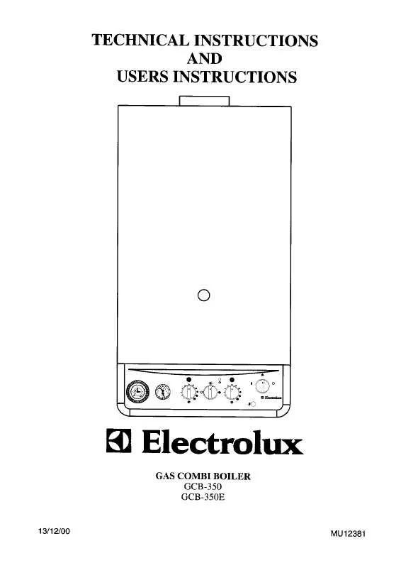 Mode d'emploi AEG-ELECTROLUX GCB350EPLGLP