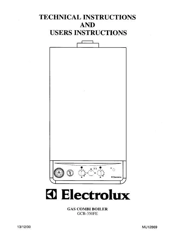 Mode d'emploi AEG-ELECTROLUX GCB350FERON