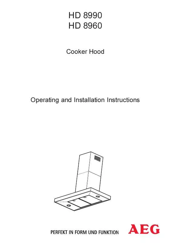 Mode d'emploi AEG-ELECTROLUX HD8960-AD