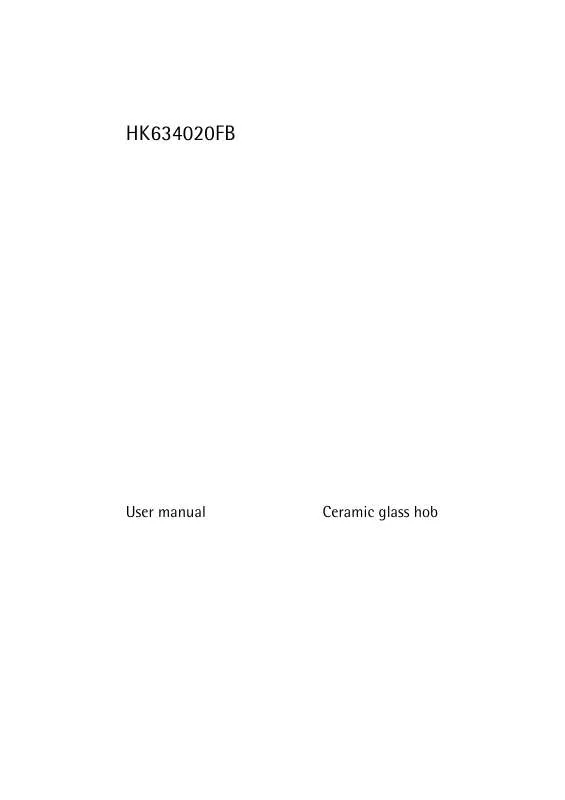 Mode d'emploi AEG-ELECTROLUX HK634020FB