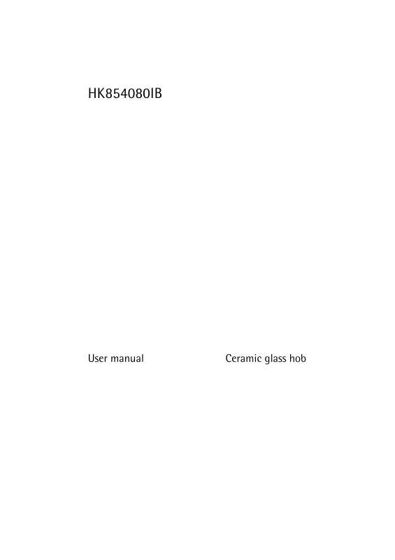 Mode d'emploi AEG-ELECTROLUX HK854080IB