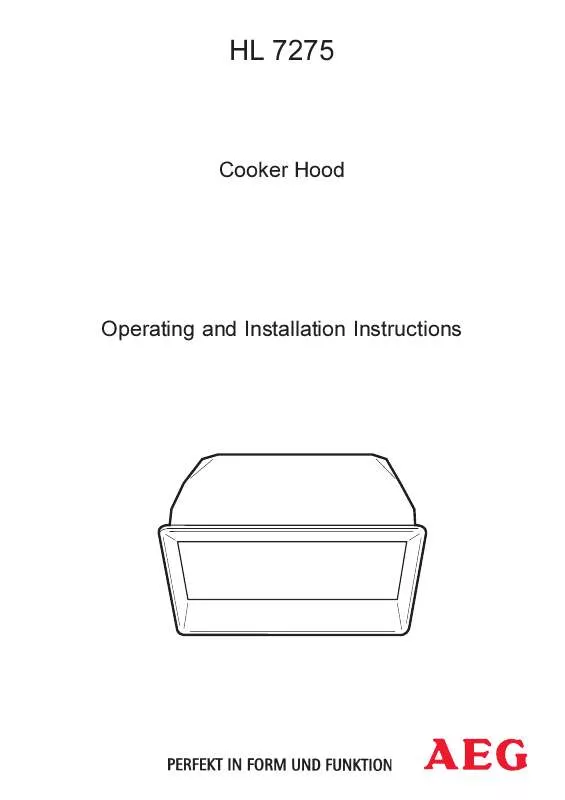Mode d'emploi AEG-ELECTROLUX HL7275-M/GB