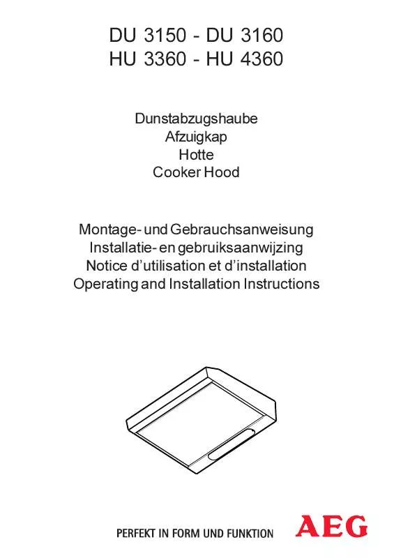 Mode d'emploi AEG-ELECTROLUX HU3360-W/GB