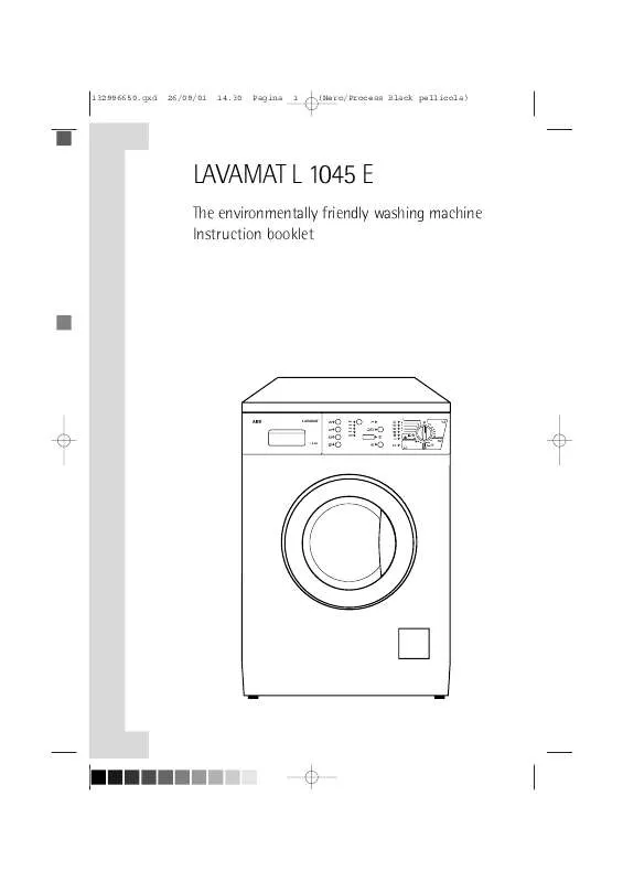 Mode d'emploi AEG-ELECTROLUX L1045E