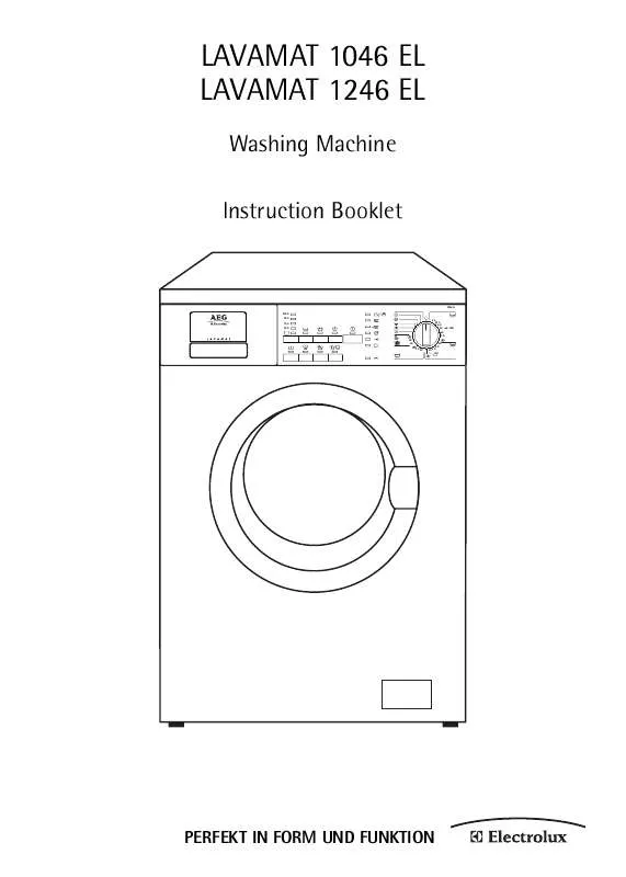 Mode d'emploi AEG-ELECTROLUX L1046EL