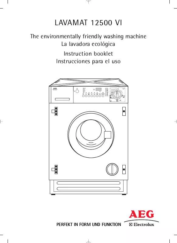 Mode d'emploi AEG-ELECTROLUX L12500VI