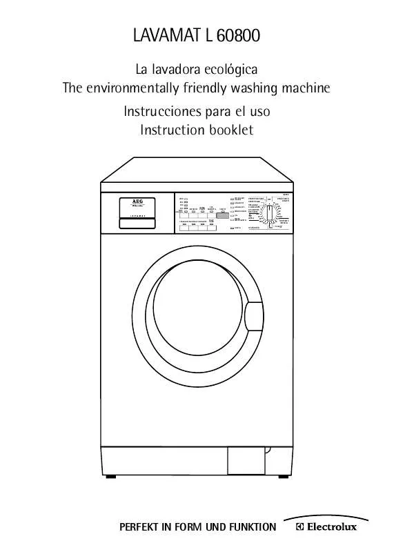 Mode d'emploi AEG-ELECTROLUX L60800