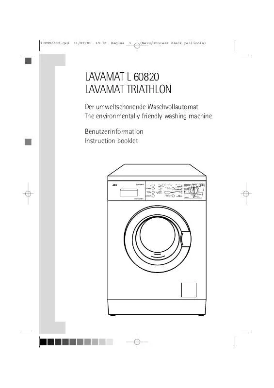 Mode d'emploi AEG-ELECTROLUX L60820