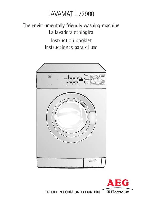 Mode d'emploi AEG-ELECTROLUX L72900