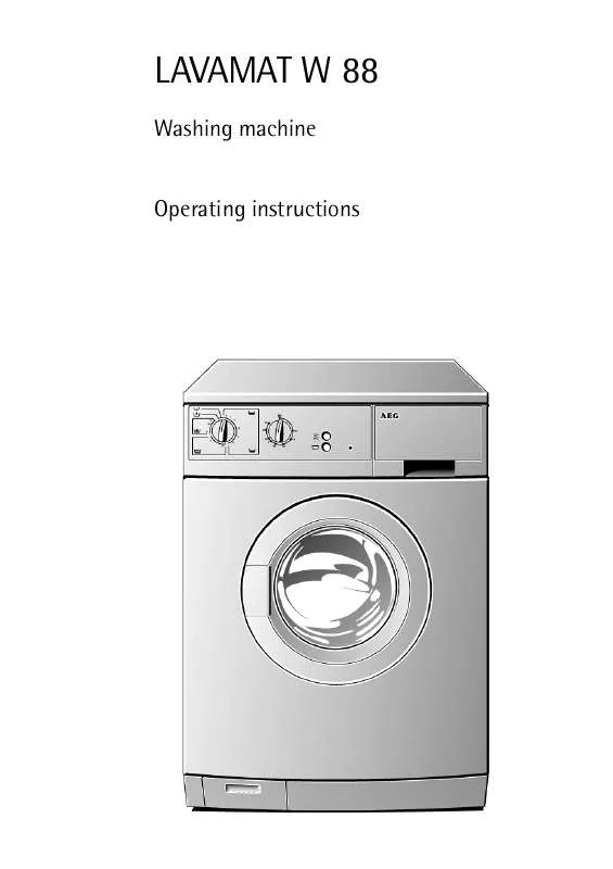 Mode d'emploi AEG-ELECTROLUX LAV W71-W