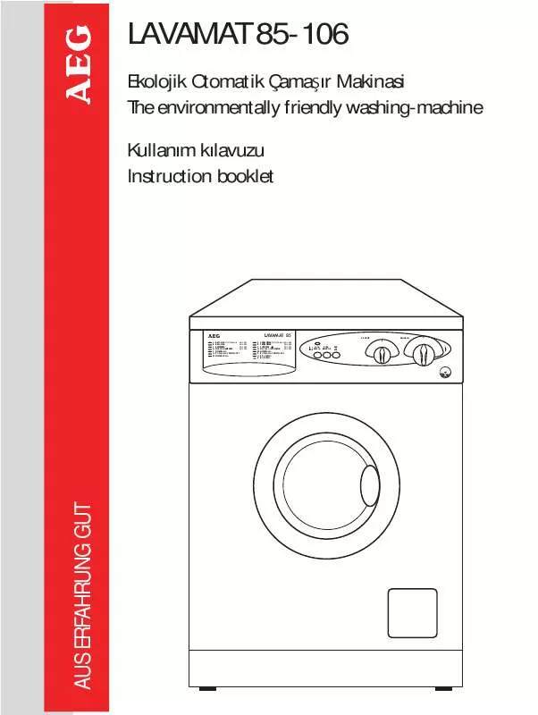 Mode d'emploi AEG-ELECTROLUX LAV106