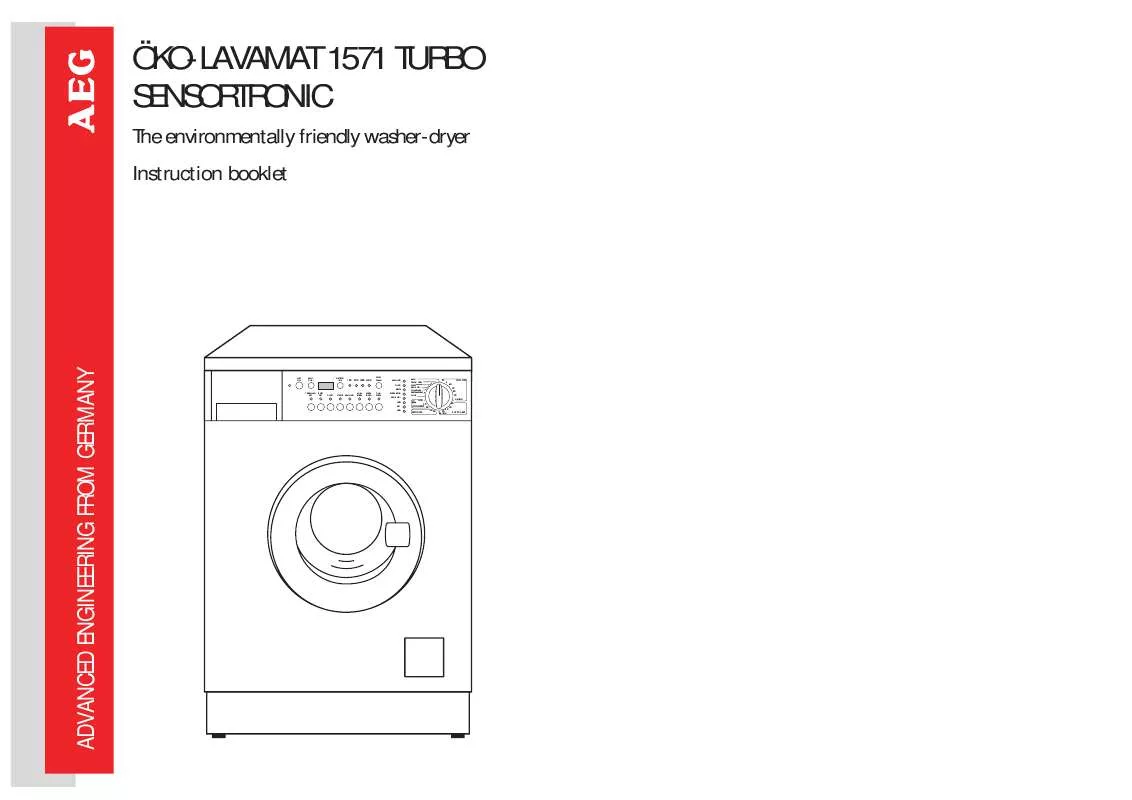 Mode d'emploi AEG-ELECTROLUX LAV1571TURBOS