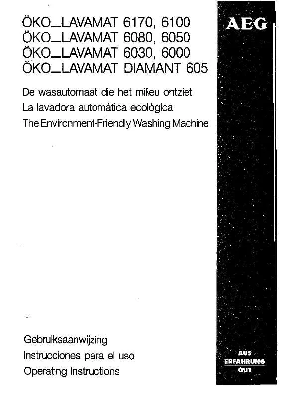 Mode d'emploi AEG-ELECTROLUX LAV6000-WN/I